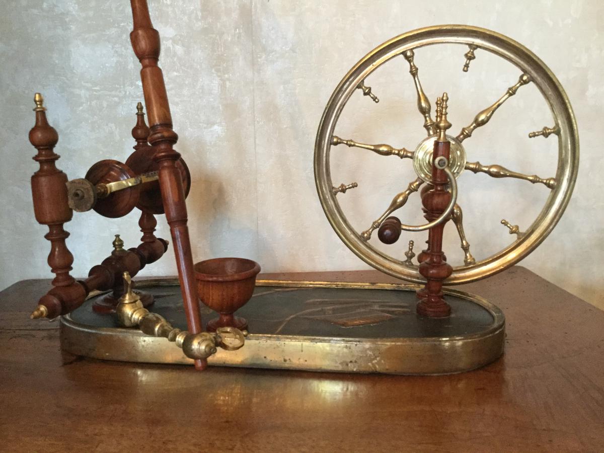 Rouet De Salon époque Louis XV étiquette Du Tabletier ......mart-photo-2