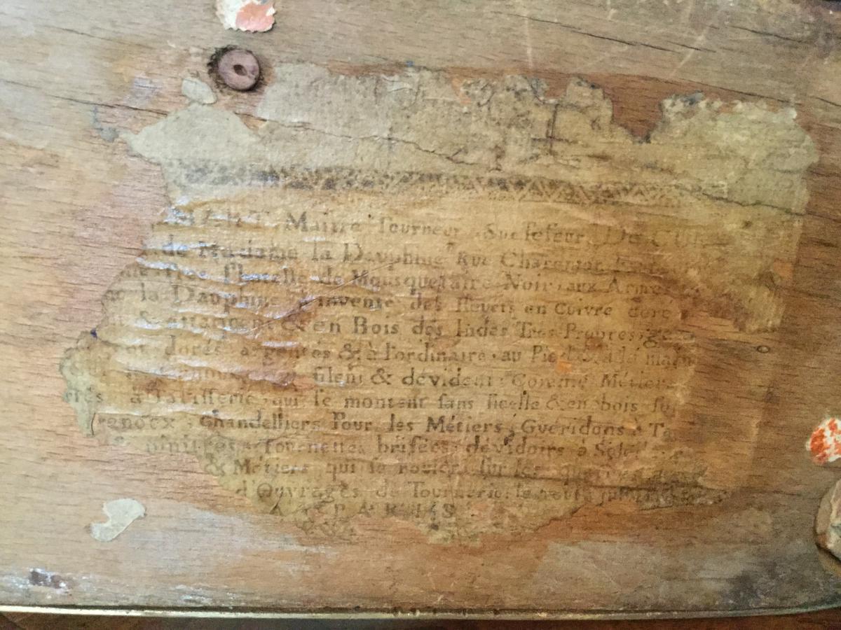 Rouet De Salon époque Louis XV étiquette Du Tabletier ......mart-photo-1