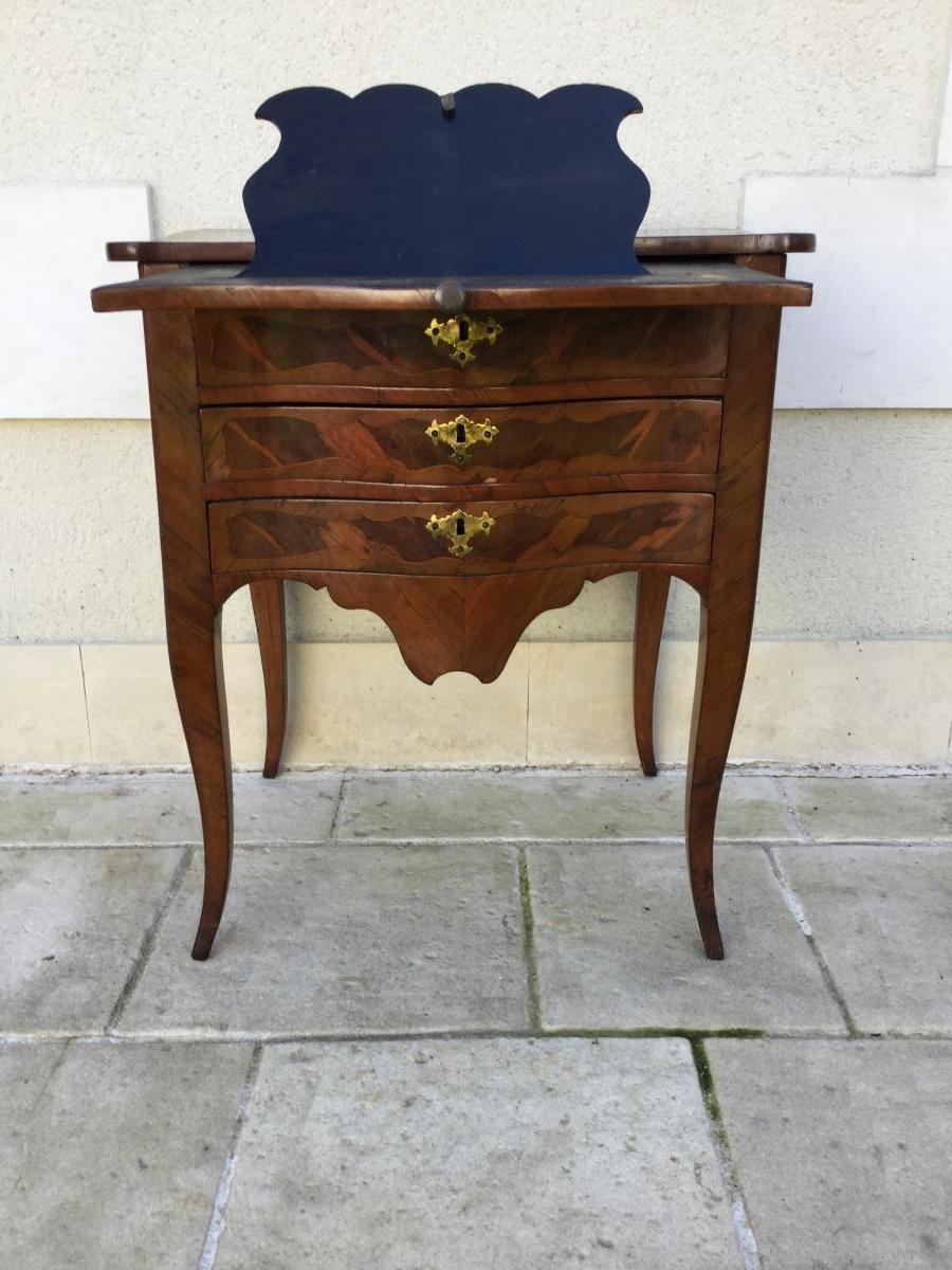 Petite Commode Liseuse Travaille Suisse De La Région De Berne époque XVIIIÉme 