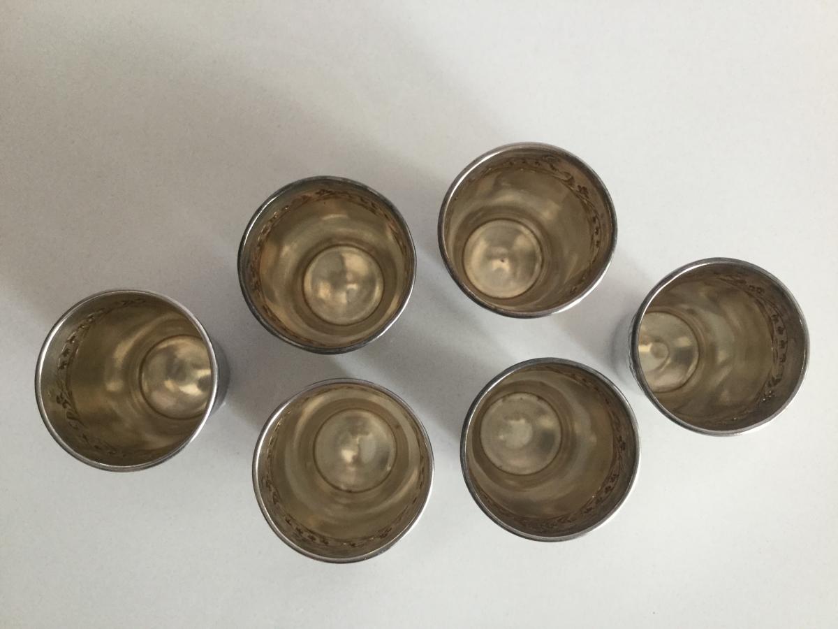 6 Silver Cups Minerva Silver-photo-3