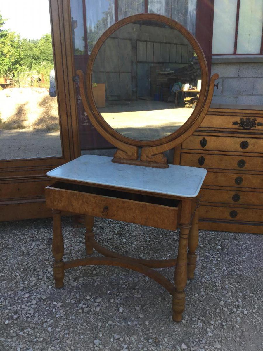 Exceptionnel Ensemble De Mobilier De Chambre époque Charles X Provenant Du Château De Rosny-photo-1