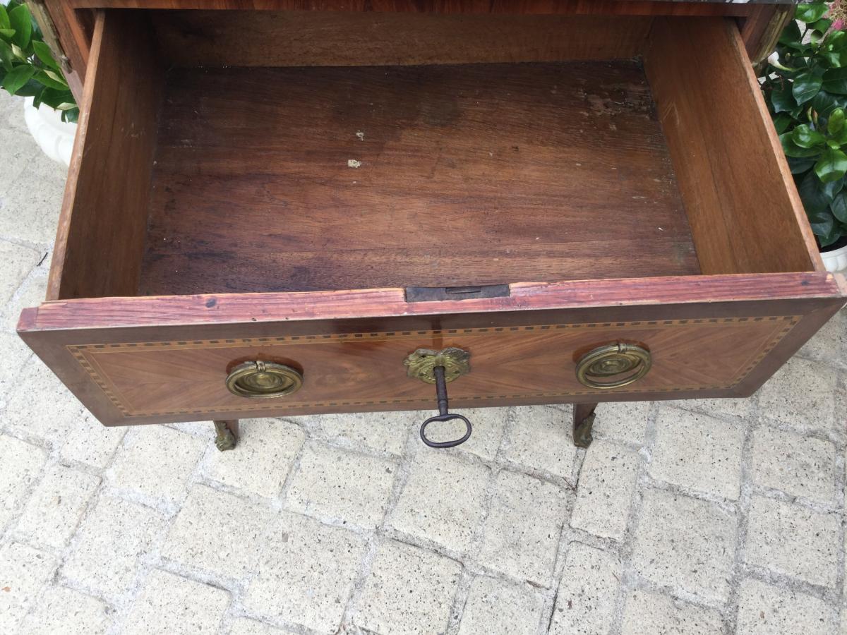 Commode Sauteuse D’entre Deux Estampillé N Petit époque XVIIIéme -photo-3