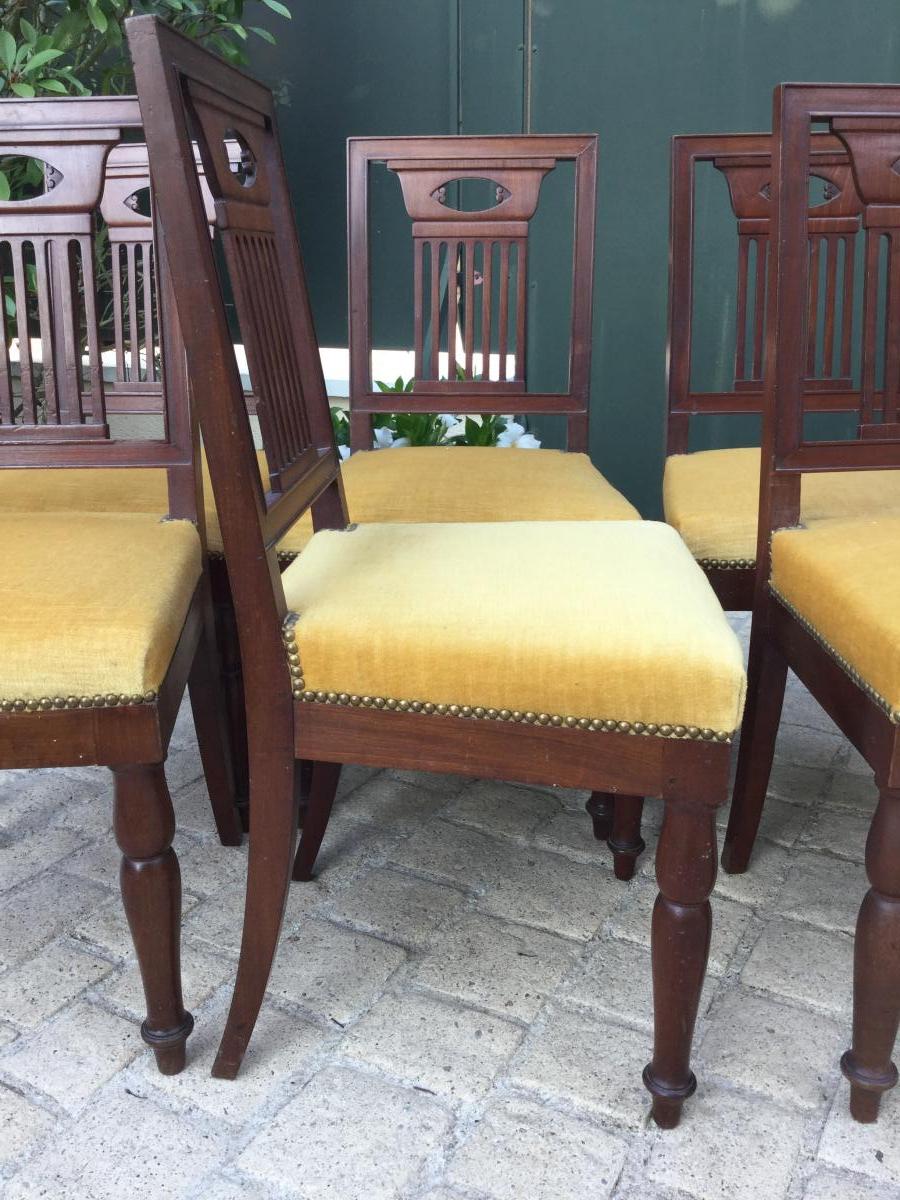 Six Mahogany Model Chairs Attributed To Jacob-photo-4