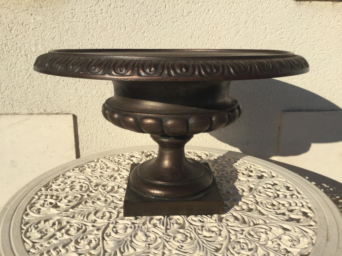 Medici Vase In Iron Cast Iron Lined Bronze Diameter 49 Cm