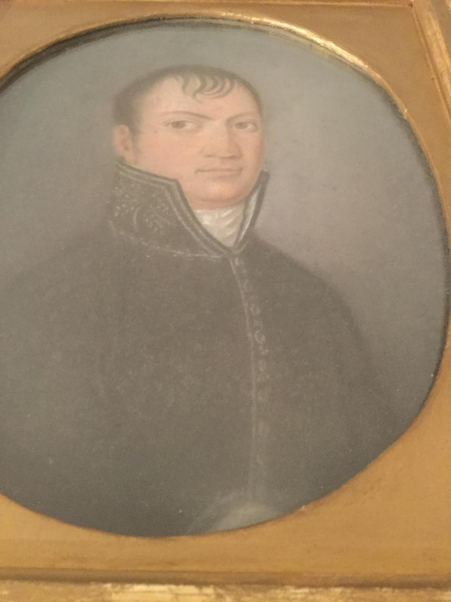 Pastel Portrait Of A Prefect 1st Empire 1804/1812-photo-2