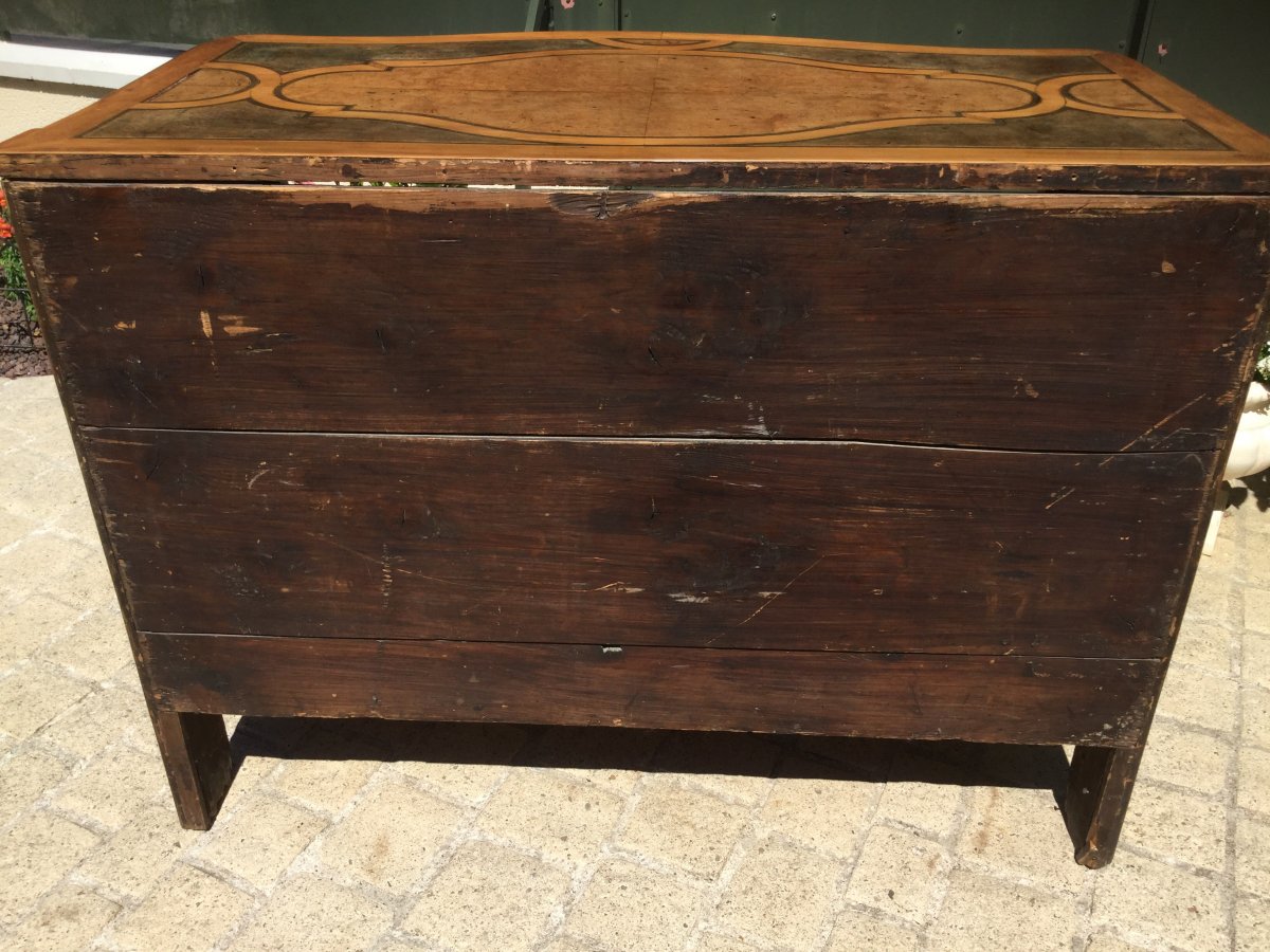 Thomas Hache Commode In Grenoble Open By Three Drawers On Three Rows-photo-5