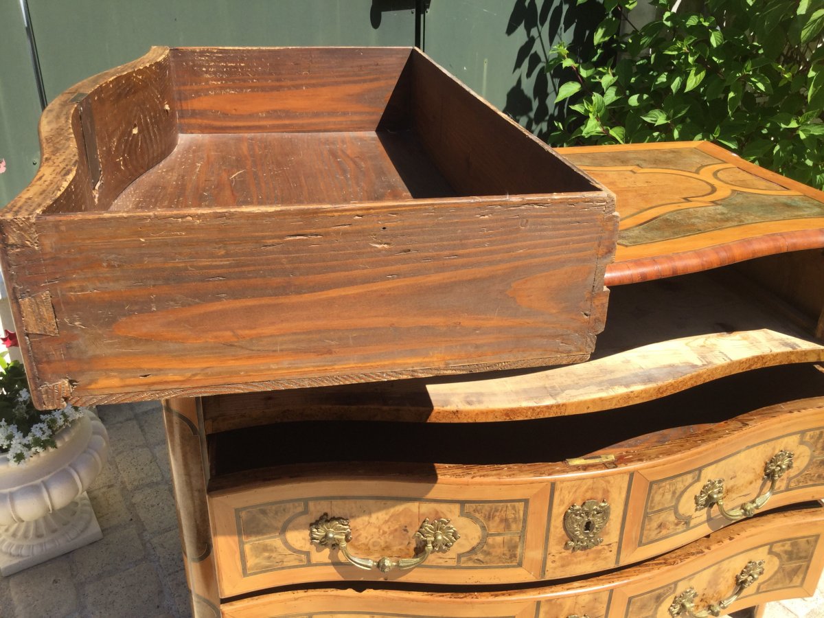 Thomas Hache Commode In Grenoble Open By Three Drawers On Three Rows-photo-8