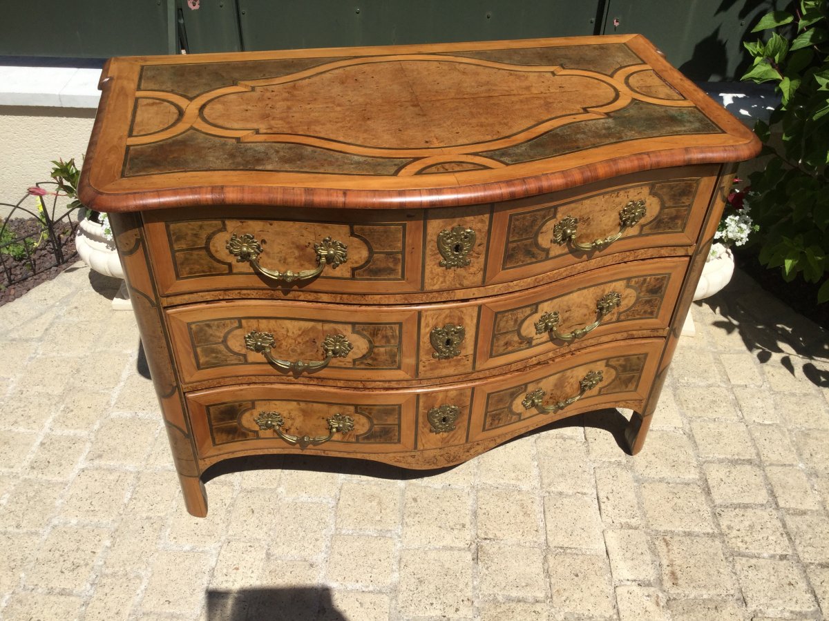 Thomas Hache Commode In Grenoble Open By Three Drawers On Three Rows