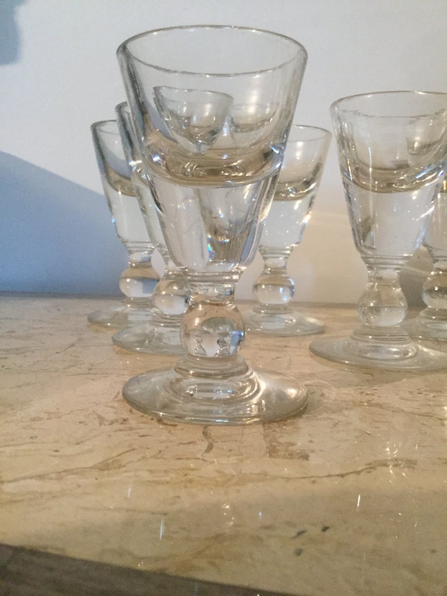 Six Verres à Digestifs Fond épais -photo-3