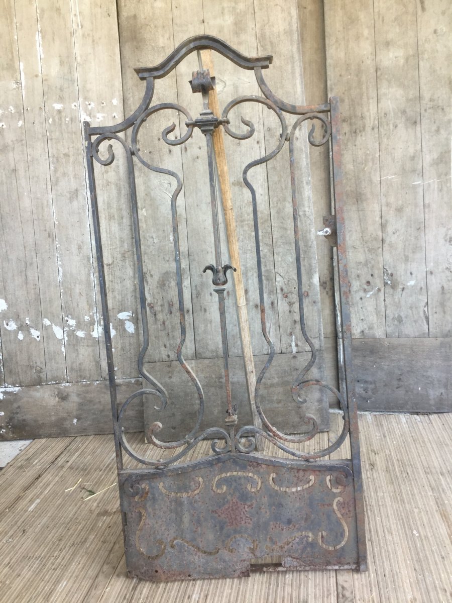 Outdoor Grille Or Interior Louis XV Style XIXth Wrought Iron