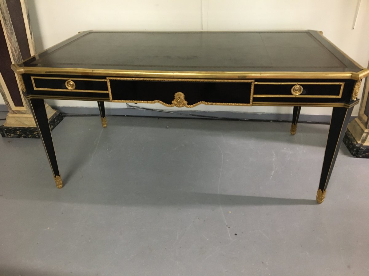 Large Louisxvi Style Desk Martin Carlin Model