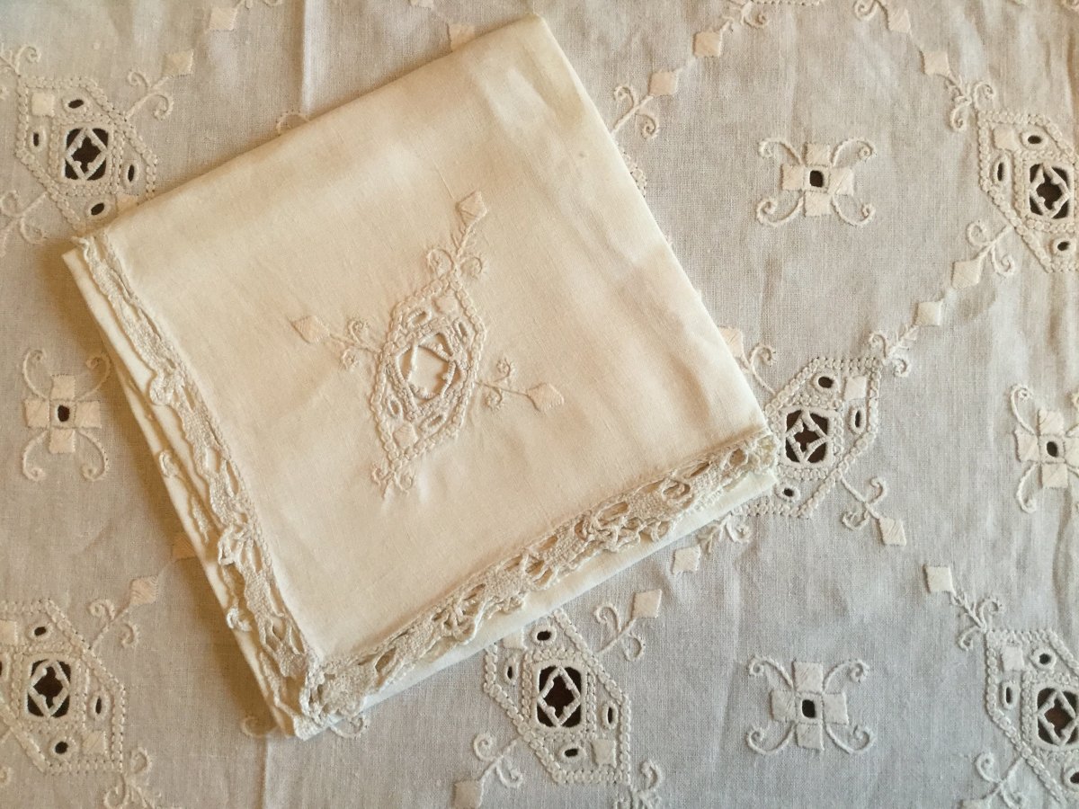 Large Tablecloth 340x195cm And 14 Napkins-photo-3