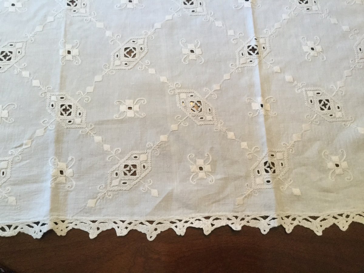 Large Tablecloth 340x195cm And 14 Napkins-photo-1
