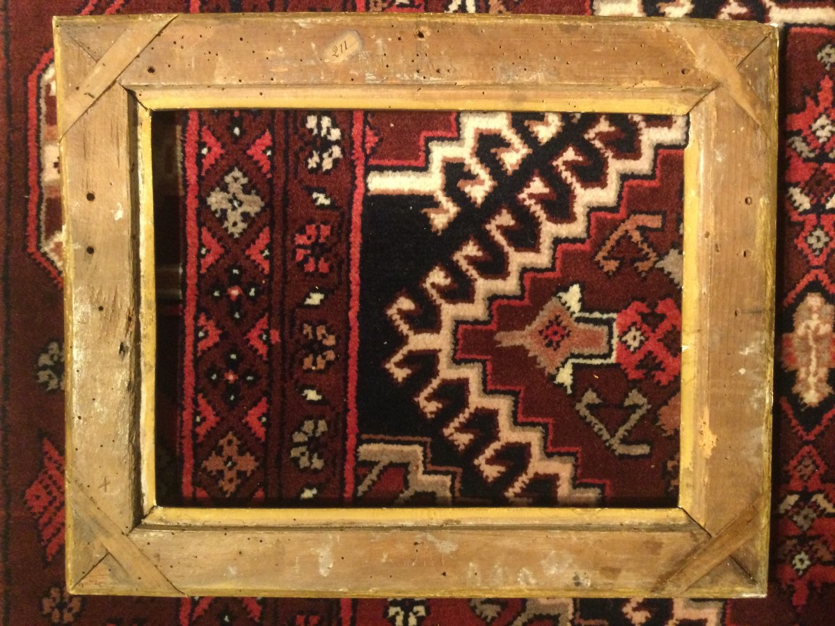 17th Century Carved And Gilded Wood Frame -photo-2