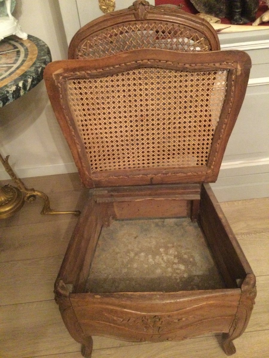 Chaise, Siège De Commodité, Bidet époque Louisxv -photo-2