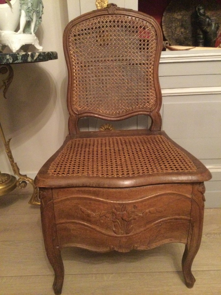 Chaise, Siège De Commodité, Bidet époque Louisxv 