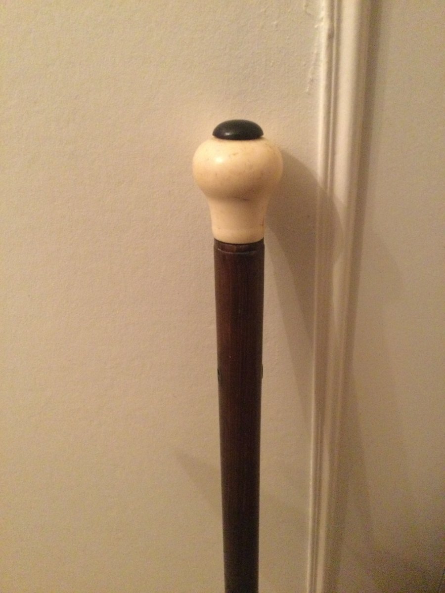 Ivory Knob Cane Rosewood Barrel