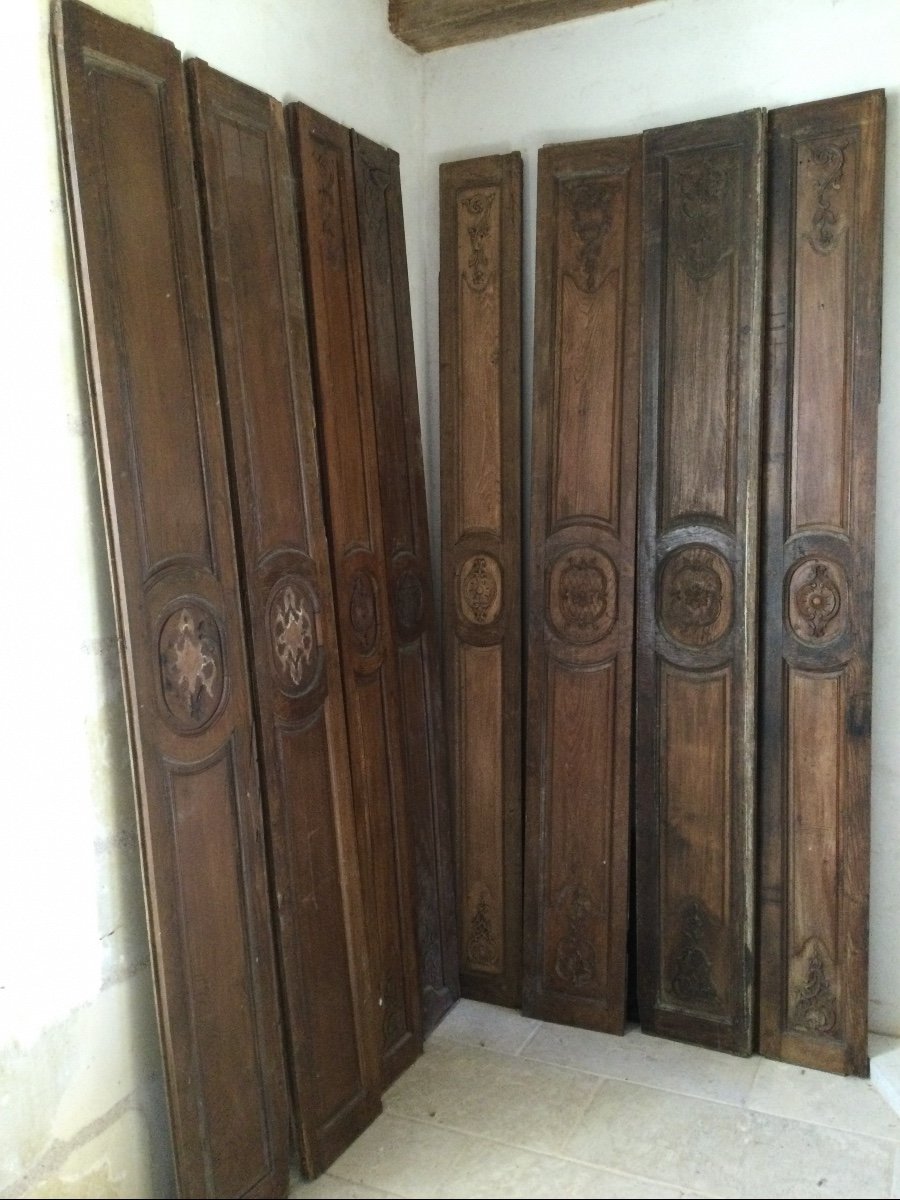 Boiserie En Chêne époque XVIIIéme Fin Régence Début Louisxv Long10, 83 Metres-photo-3