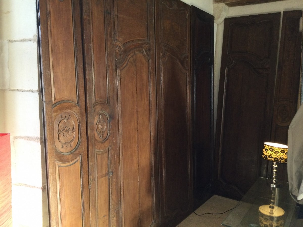 Boiserie En Chêne époque XVIIIéme Fin Régence Début Louisxv Long10, 83 Metres-photo-4