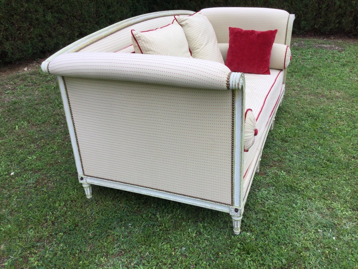 Sofa, Louisxvi Rest Bed With Lacquered Beech Crosse-photo-2