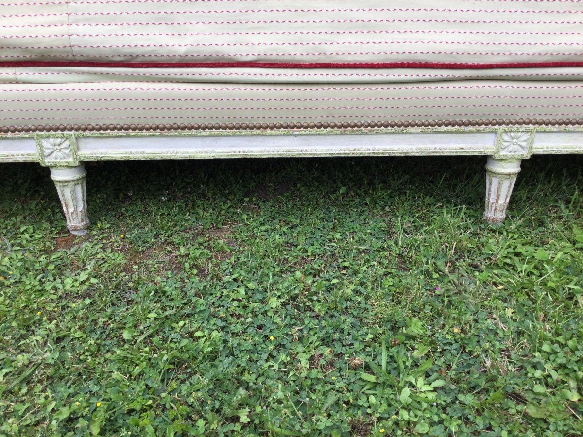 Sofa, Louisxvi Rest Bed With Lacquered Beech Crosse-photo-2