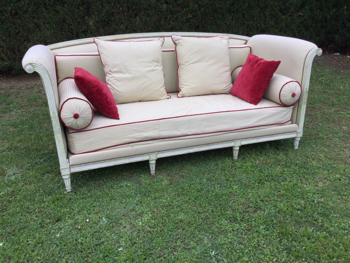 Sofa, Louisxvi Rest Bed With Lacquered Beech Crosse