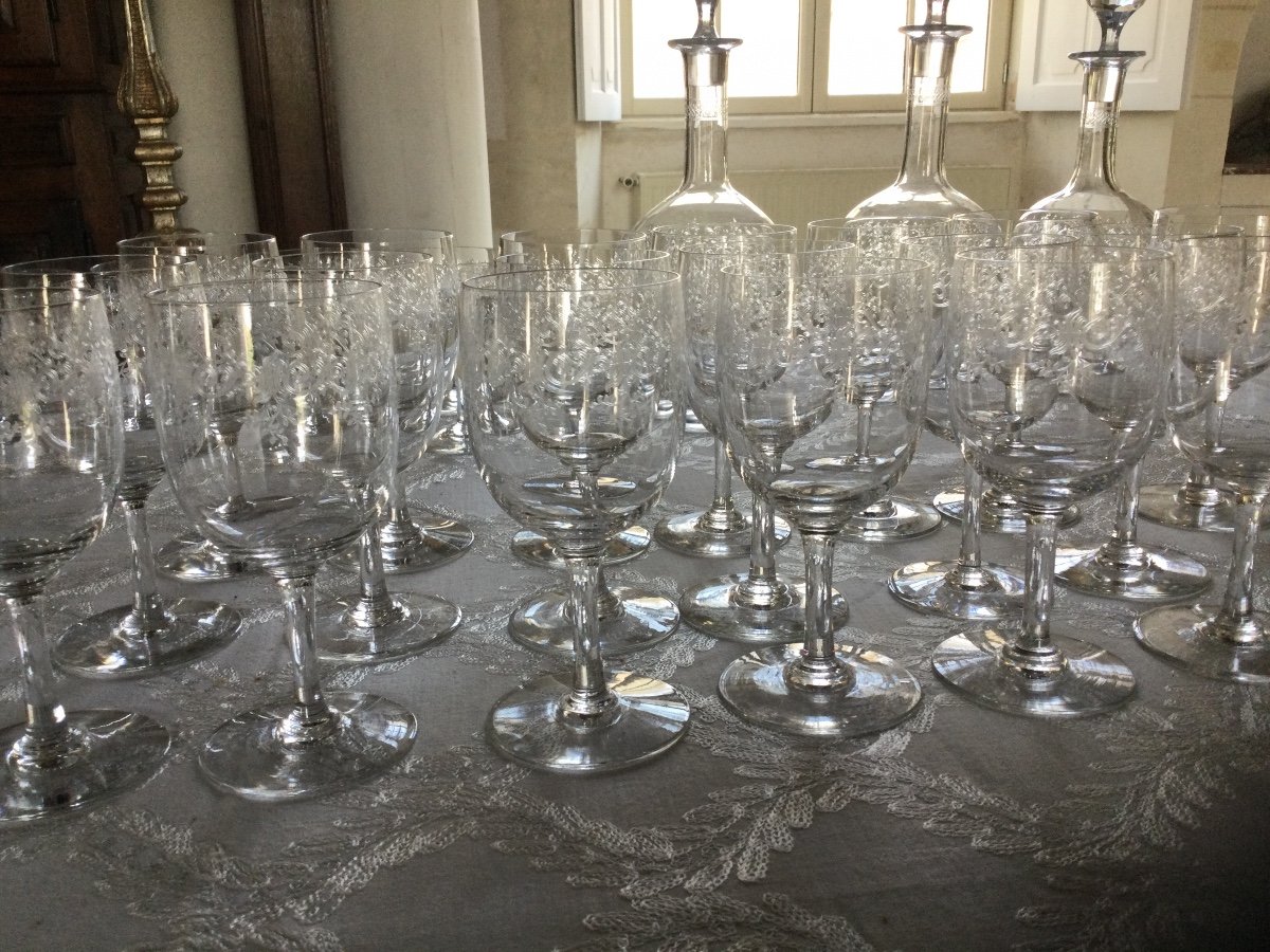 Service De Verres Baccarat Modèle Sévigné -photo-2