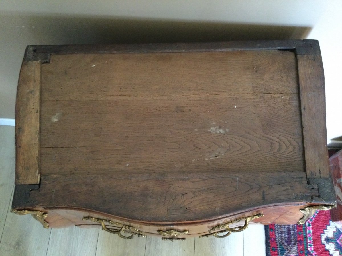 Commode D’entre deux Estampillé Lardin époque Louis XV avec jurande-photo-1