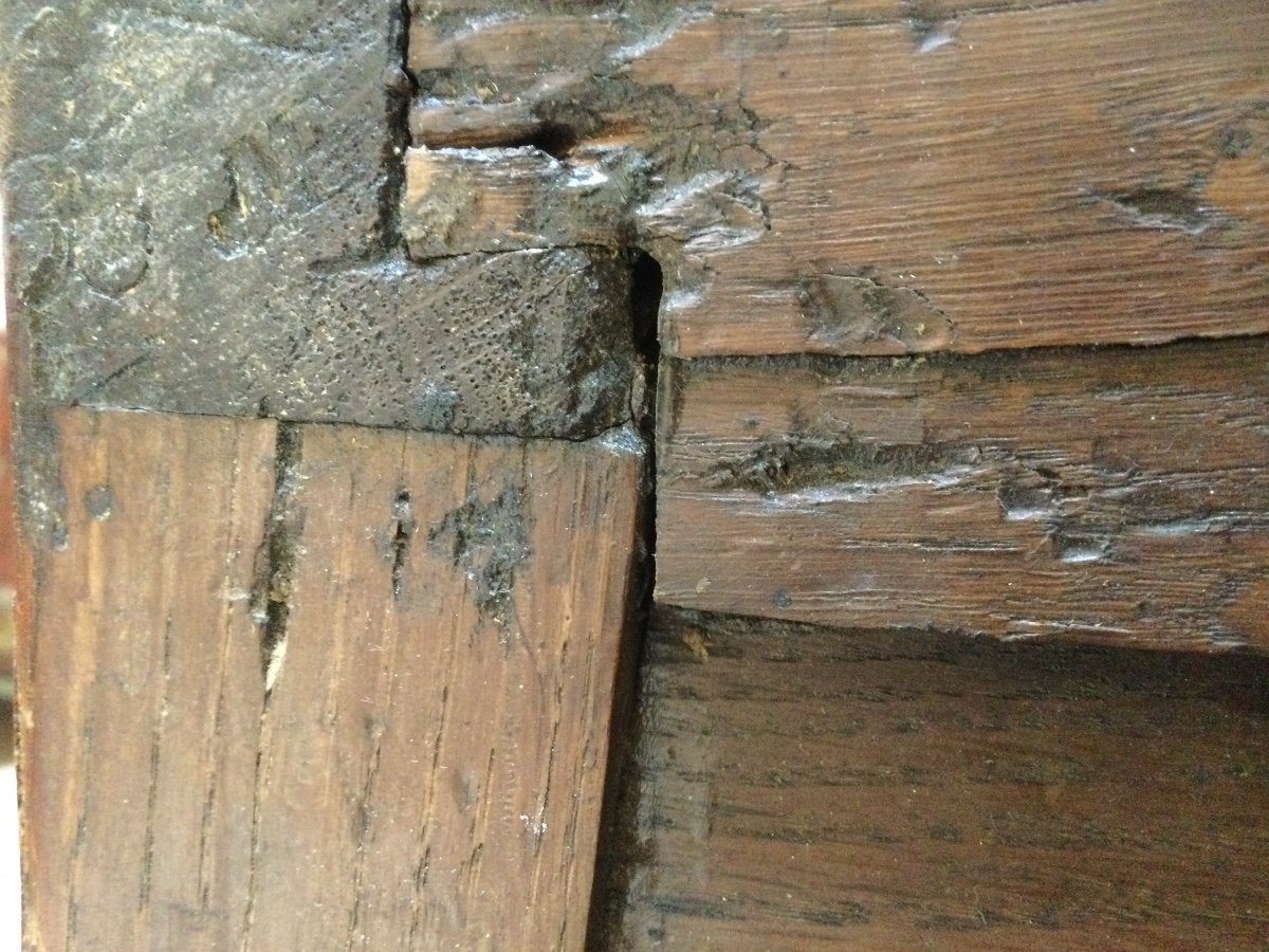 Commode D’entre deux Estampillé Lardin époque Louis XV avec jurande-photo-3