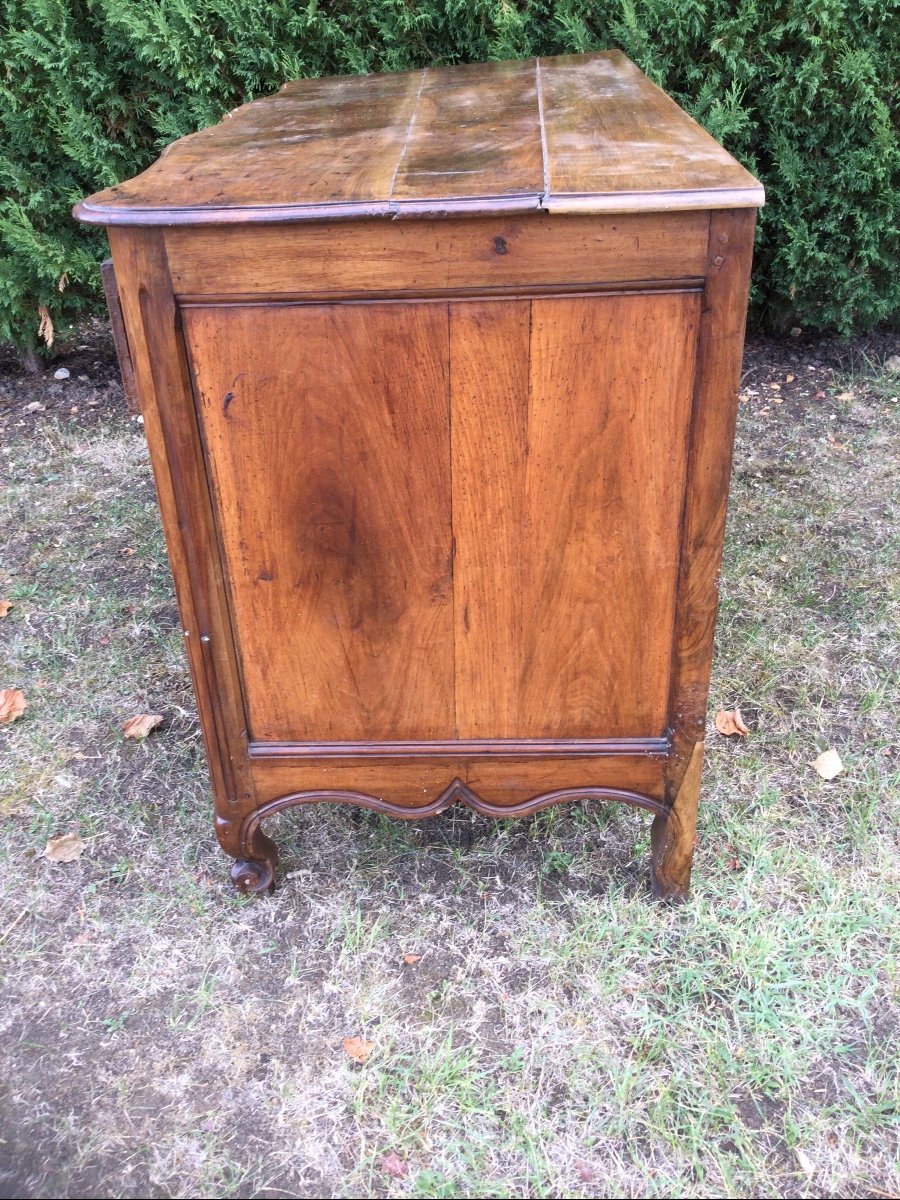 Commode arbalète Louis XV de Saintonge En Noyer époque XVIIIéme -photo-2