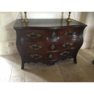 Commode Du Sud Ouest En Noyer époque Louis XV 