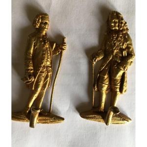 Crochets Voltaire Et Rousseau Pour Miniature, Montre, Clef