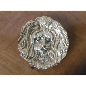 Empty Pocket Dog Head Bichon In Bronze