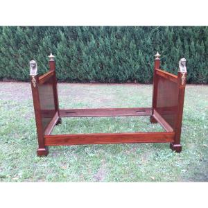 Return Of Egypt Bed In Mahogany And Bronze