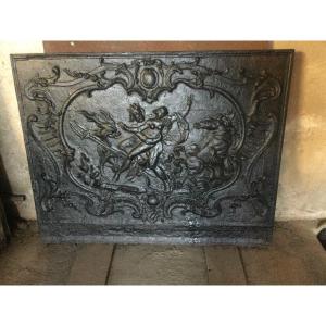 Large Louis XV Period Fireback Mythological Scene