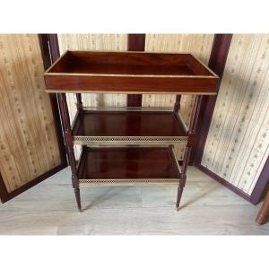 Table Vide Poche En Acajou Et Bronze Louis XVI