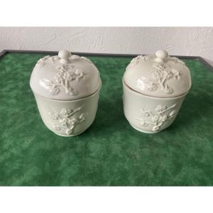 Saint Cloud paire de pot couvert