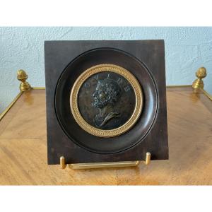 Miniature en bronze représentant Ovide poète Latin