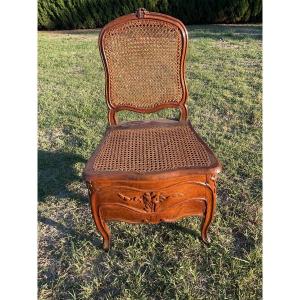 Chaise de commodité époque Louis XV