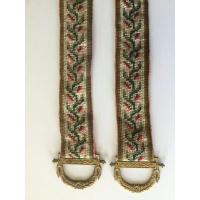 Pair Of Cord With Castle Bell Empire Period