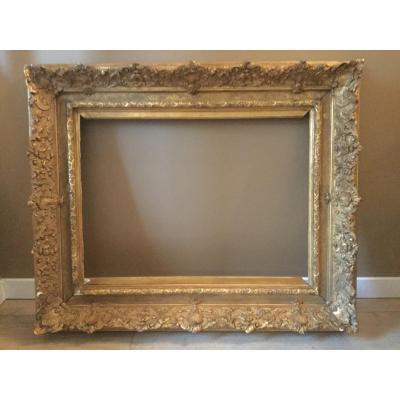 Large Frame In Golden Stucco Regency Style XIXth