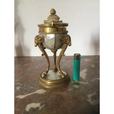 Rare Petite Pendule à Cadran Tournant Hauteur 17 Cm époque Louis XVI Objet De Charme