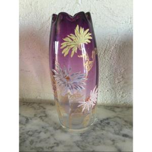 Legras Enameled Glass Vase?