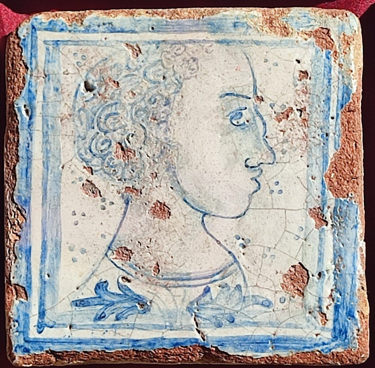 Rare Group Of Tiles Decorated -photo-3