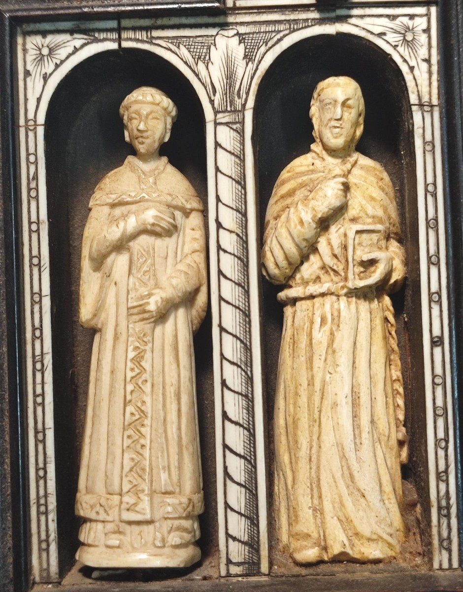   Autel siennois représentant la descente entre le pape Alexandre VI (Borgia) et le pape Pie III (Piccolomini) le 22 septembre 1503.-photo-6