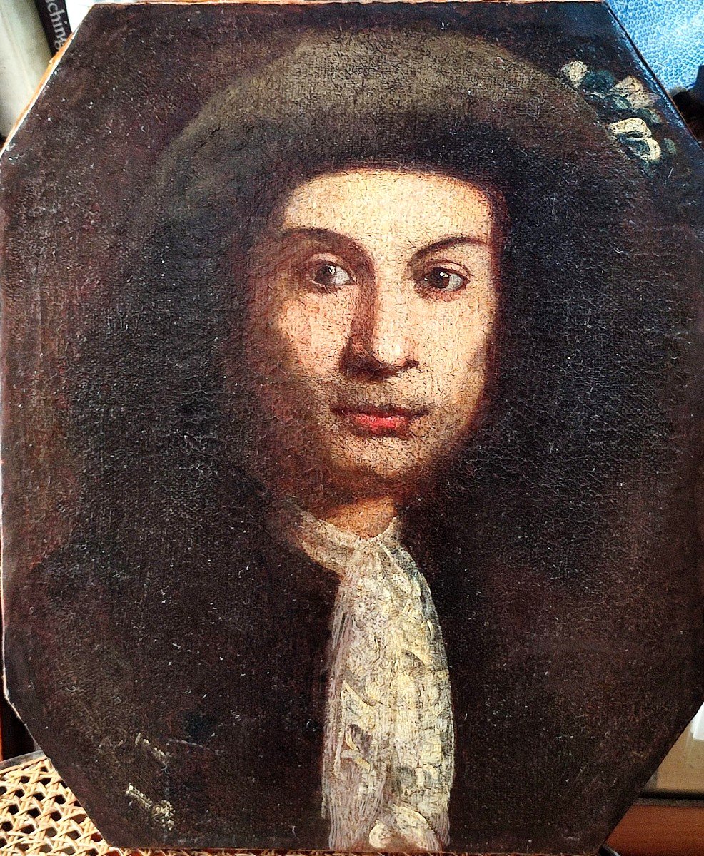 Noble Man With Hat And Embroidered Scarf. Lombard School Of The 16th Century-photo-3