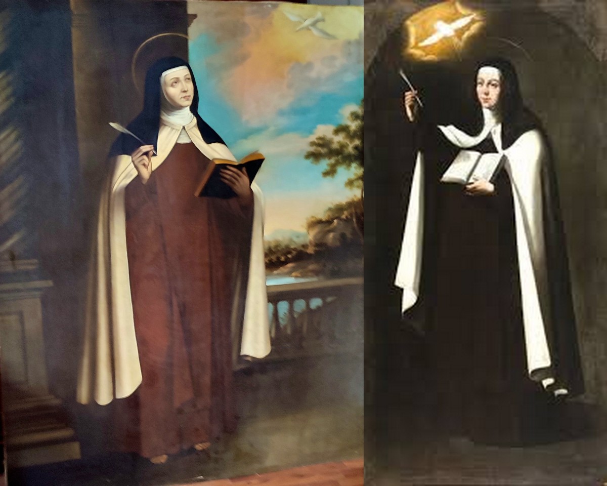 Francisco Zurbaran - Saint Terese d'Avila- Oil On Canvas.-photo-4