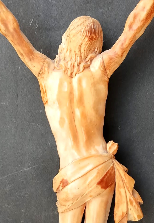 Christ en ivoire de 'Pierre Simon Jaillot'  1631-1681. (cm 42)-photo-8
