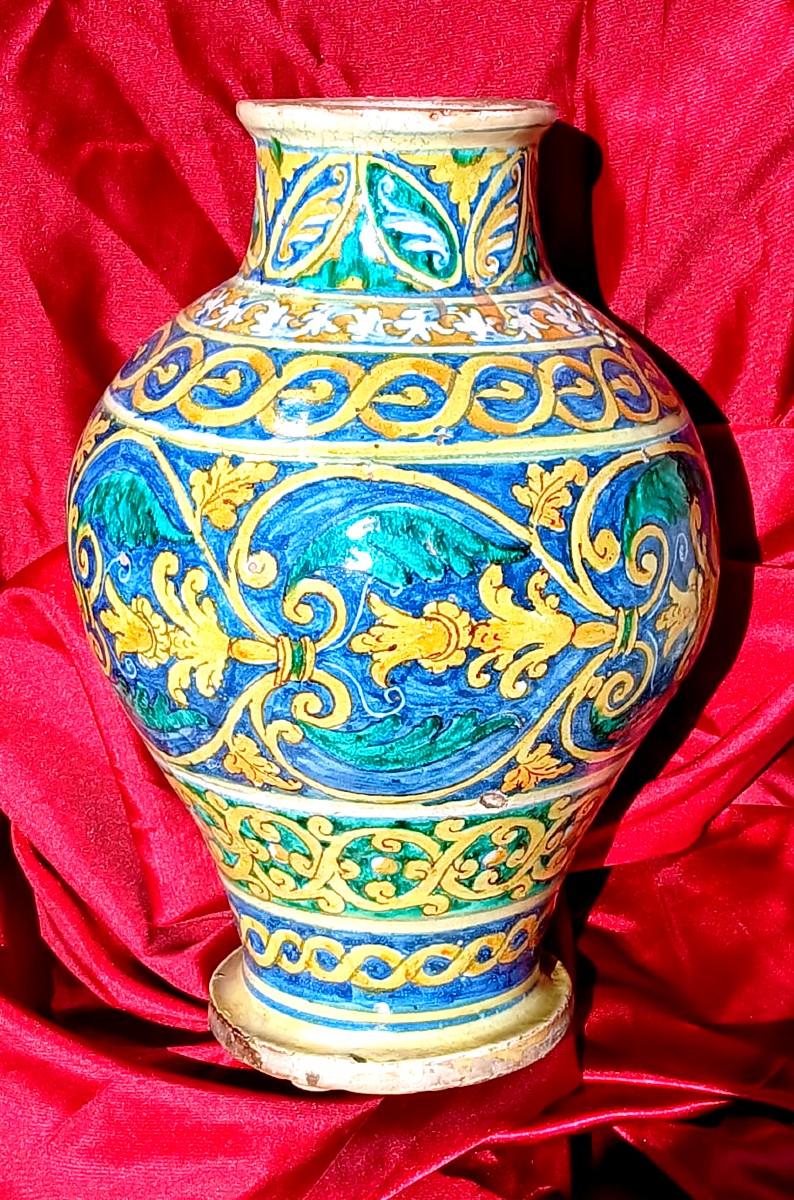 Boulle De Palermo, In Majolica Painted With Geometric Floral Motifs - XVI Cent.-xvii-photo-2