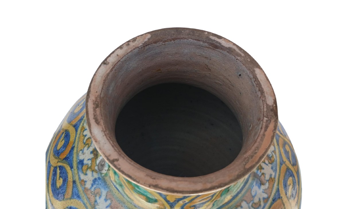 Boulle De Palermo, In Majolica Painted With Geometric Floral Motifs - XVI Cent.-xvii-photo-2